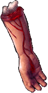 arm bloody