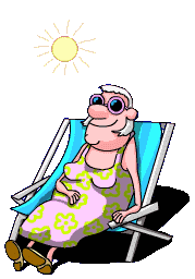 beach chair lady
