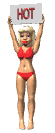 bikini hot sign