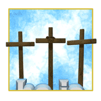 crosses he is risen