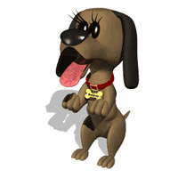 dog beg tongue
