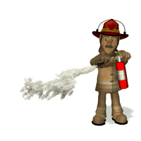 fire extinguisher fireman