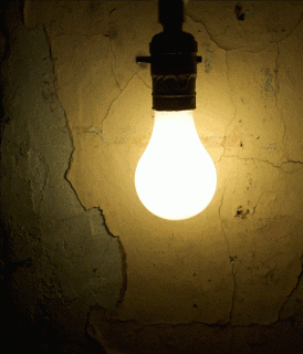 flikering light bulb