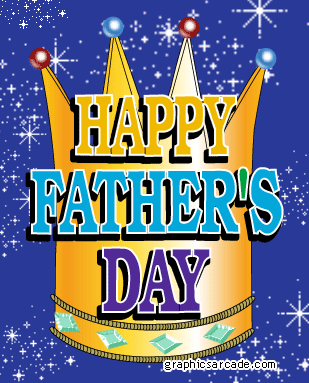 happy fathers day crown glitter 383h