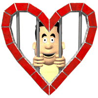 jail bars heart