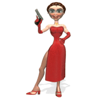 lady agent gun