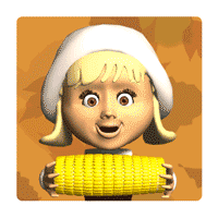 maid eat corn on cob