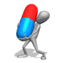 pill man carrying