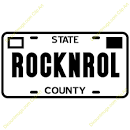 rocknroll-license-plate