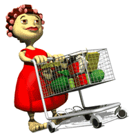 shopping cart woman